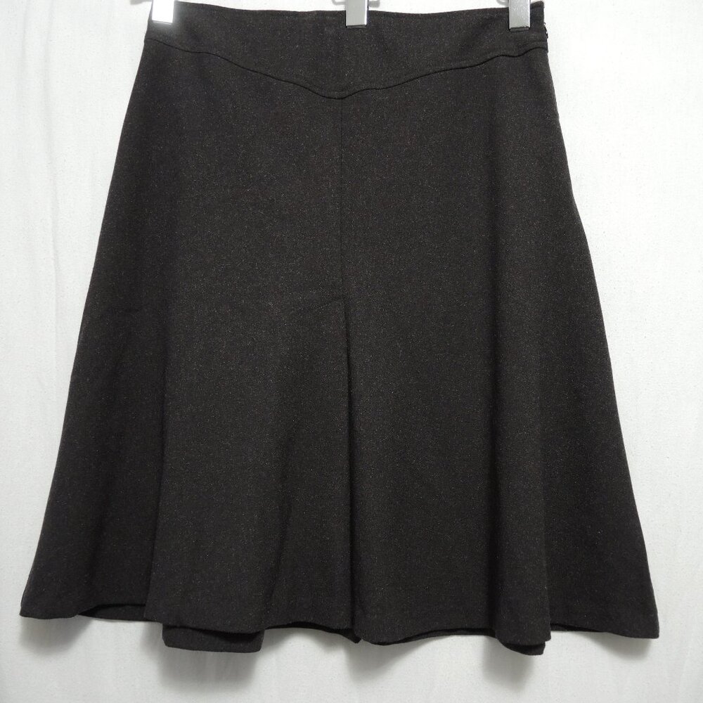 4/$25 George Mark Eisen Flared Circle Skirt Charcoal Gray Size 8